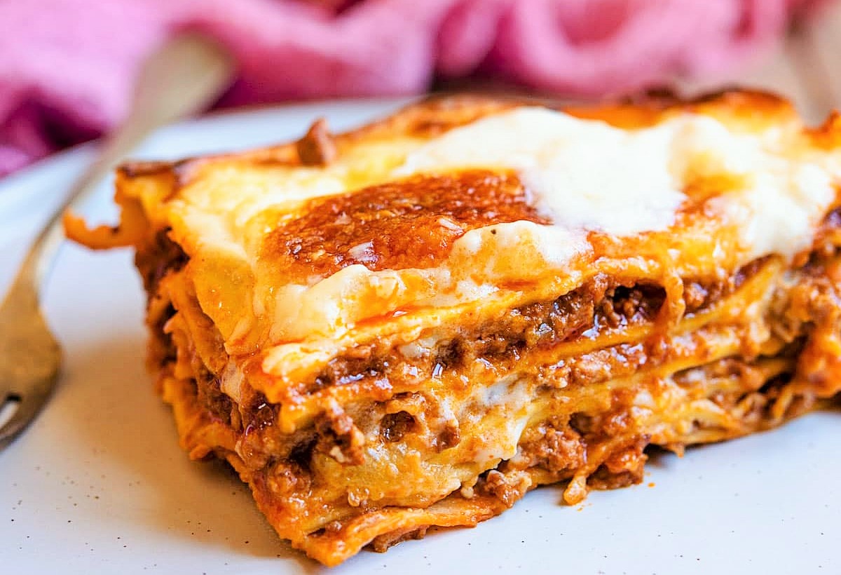 Lasanha artesanal deliciosa